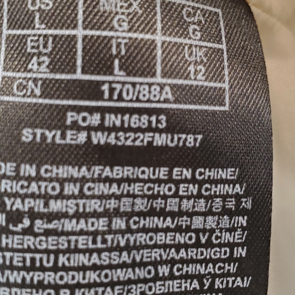 COPY - GUESS SNAKESKIN VEGAN CREME MOTO JACKET, SZ LRG - Picture 6 of 13